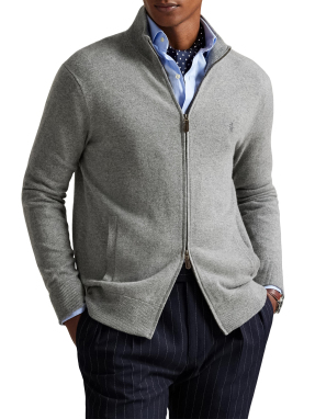 ΑΝΔΡΙΚΗ ΜΑΛΛΙΝΗ ΖΑΚΕΤΑ | Γκρι XXL