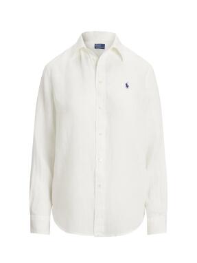 ΓΥΝΑΙΚΕΙΟ ΛΙΝΟ ΠΟΥΚΑΜΙΣΟ | Λευκό L