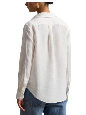 ΓΥΝΑΙΚΕΙΟ ΛΙΝΟ ΠΟΥΚΑΜΙΣΟ | Λευκό XS