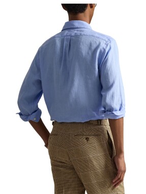 ΑΝΔΡΙΚΟ ΛΙΝΟ ΠΟΥΚΑΜΙΣΟ | Μπλε S