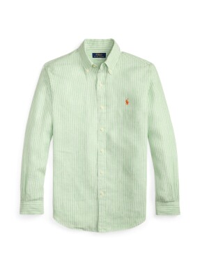 ΑΝΔΡΙΚΟ ΛΙΝΟ ΠΟΥΚΑΜΙΣΟ | Πράσινο Ανοιχτό XL