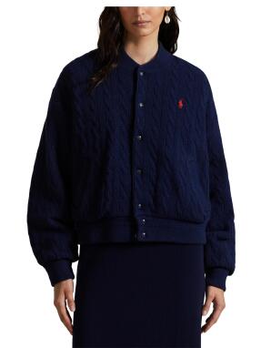 ΓΥΝΑΙΚΕΙΟ ΜΑΛΛΙΝΟ BOMBER | Μπλε Σκούρο S