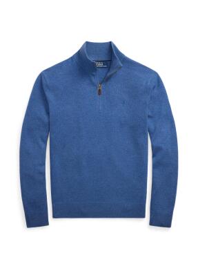 ΑΝΔΡΙΚΟ ΜΑΛΛΙΝΟ ΠΟΥΛΟΒΕΡ HALF-ZIP | Μπλε XXL