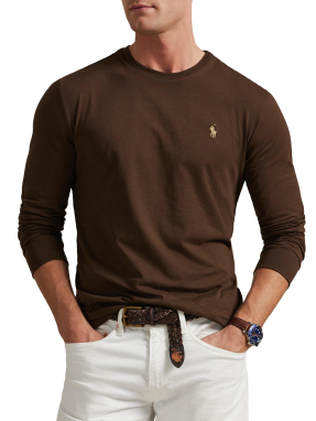 ΑΝΔΡΙΚΗ ΜΑΚΡΥΜΑΝΙΚΗ ΜΠΛΟΥΖΑ | Καφέ XL