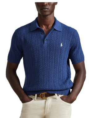 ΑΝΔΡΙΚΗ ΠΛΕΚΤΗ POLO ΜΠΛΟΥΖΑ | Μπλε M