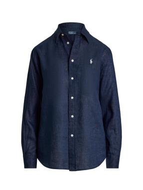 ΓΥΝΑΙΚΕΙΟ ΛΙΝΟ ΠΟΥΚΑΜΙΣΟ | Μπλε Σκούρο XS