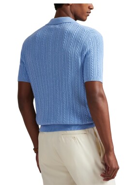 ΑΝΔΡΙΚΗ ΠΛΕΚΤΗ POLO ΜΠΛΟΥΖΑ | Μπλε Ανοιχτό M