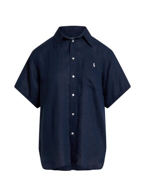 ΓΥΝΑΙΚΕΙΟ ΛΙΝΟ ΠΟΥΚΑΜΙΣΟ | Μπλε Σκούρο XS