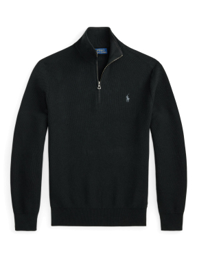 ΑΝΔΡΙΚΟ ΠΟΥΛΟΒΕΡ HALF-ZIP | Μαύρο  XXL