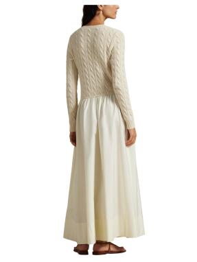 ΜΑΞΙ ΜΑΚΡΥΜΑΝΙΚΟ ΦΟΡΕΜΑ | Εκρού XS