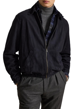 ΑΝΔΡΙΚΟ SUEDE JACKET | Μαύρο  M
