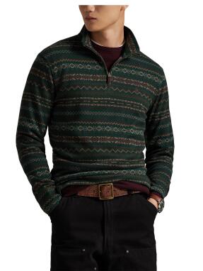 ΑΝΔΡΙΚΗ ΜΠΛΟΥΖΑ HALF-ZIP | Πράσινο M