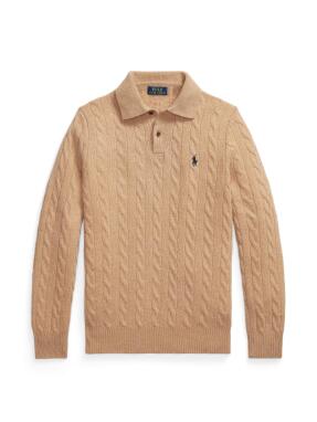 ΑΝΔΡΙΚΟ ΜΑΛΛΙΝΟ POLO ΠΟΥΛΟΒΕΡ | Μπεζ XL