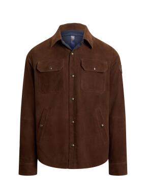 ΑΝΔΡΙΚΟ SUEDE OVERSHIRT | Καφέ L