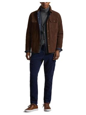 ΑΝΔΡΙΚΟ SUEDE OVERSHIRT | Καφέ L