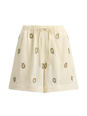 ΓΥΝΑΙΚΕΙΟ SHORTS ΜΕ ΚΕΝΤΗΜΑΤΑ | Εκρού S