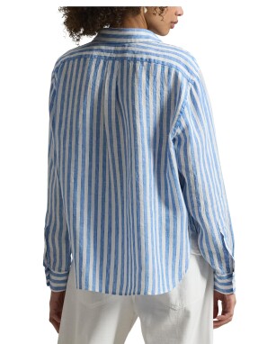 ΓΥΝΑΙΚΕΙΟ ΛΙΝΟ ΠΟΥΚΑΜΙΣΟ | Μπλε L