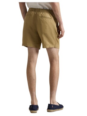 ΑΝΔΡΙΚΟ ΛΙΝΟ SHORTS | Καφέ Ανοιχτό XL