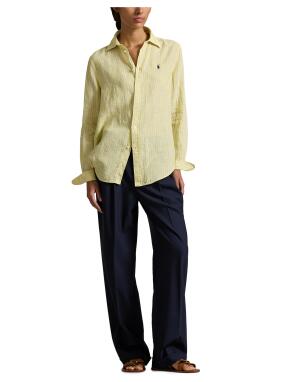 ΓΥΝΑΙΚΕΙΟ ΛΙΝΟ ΠΟΥΚΑΜΙΣΟ | Κίτρινο XS