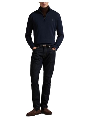 ΑΝΔΡΙΚΟ ΠΟΥΛΟΒΕΡ HALF-ZIP | Μπλε Σκούρο XL