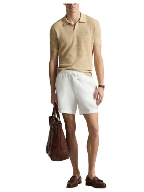 ΑΝΔΡΙΚΟ ΛΙΝΟ SHORTS | Λευκό L
