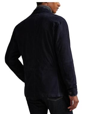 ΑΝΔΡΙΚΟ SUEDE ΣΑΚΑΚΙ | Μπλε Σκούρο XL