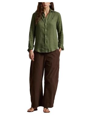 ΓΥΝΑΙΚΕΙΟ ΛΙΝΟ ΠΟΥΚΑΜΙΣΟ | Χακί XS