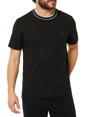 ΑΝΔΡΙΚΟ T-SHIRT STRETCH PIQUE STRIPE | Μαύρο S