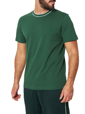 ΑΝΔΡΙΚΟ T-SHIRT STRETCH PIQUE STRIPE | Πράσινο M