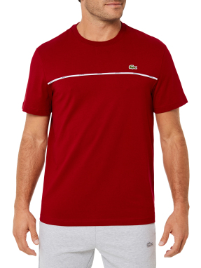 ΑΝΔΡΙΚΟ T-SHIRT TRIM COTTON JERSEY | Κόκκινο XL