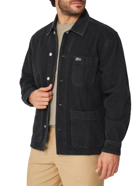 ΑΝΔΡΙΚΟ DENIM ΠΟΥΚΑΜΙΣΟ | Μαύρο EU 42