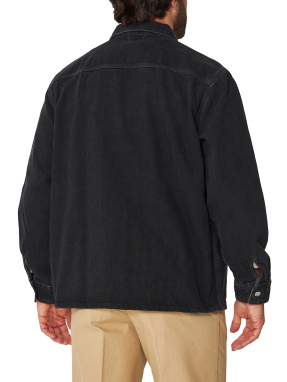 ΑΝΔΡΙΚΟ DENIM ΠΟΥΚΑΜΙΣΟ | Μαύρο EU 42