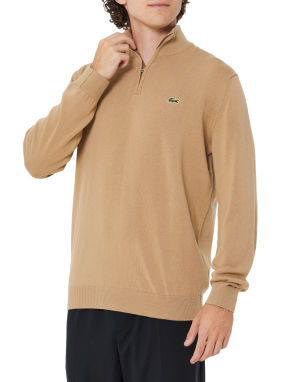 ΑΝΔΡΙΚΟ ΠΟΥΛΟΒΕΡ HALF-ZIP | Καφέ LSIX XXL