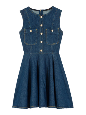 ΜΙΝΙ DENIM ΦΟΡΕΜΑ | Μπλε Σκούρο FR 36