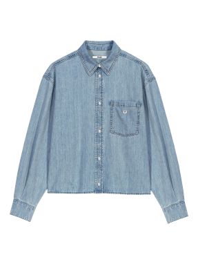 ΓΥΝΑΙΚΕΙΟ DENIM ΠΟΥΚΑΜΙΣΟ | Μπλε 0201 S