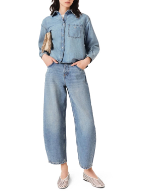 ΓΥΝΑΙΚΕΙΟ DENIM ΠΟΥΚΑΜΙΣΟ | Μπλε 0201 S