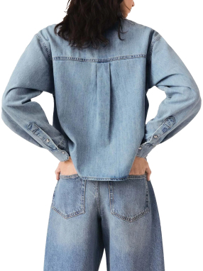 ΓΥΝΑΙΚΕΙΟ DENIM ΠΟΥΚΑΜΙΣΟ | Μπλε 0201 S