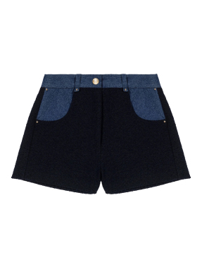 ΓΥΝΑΙΚΕΙΟ TWEED SHORTS | Μπλε Σκούρο FR 38