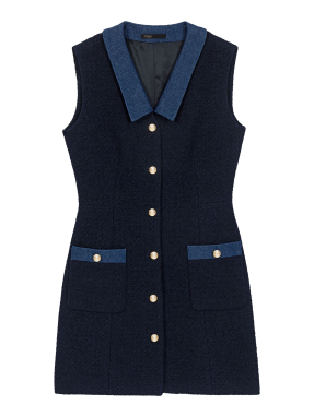 ΜΙΝΙ TWEED ΦΟΡΕΜΑ | Μπλε Σκούρο FR 38