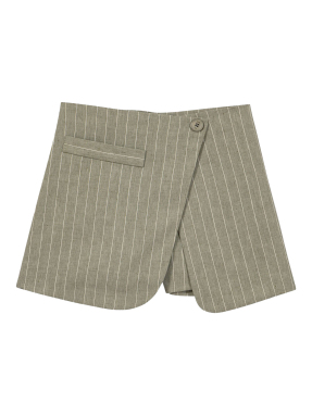 ΓΥΝΑΙΚΕΙΟ ΛΙΝΟ SHORTS | Χακί FR 38