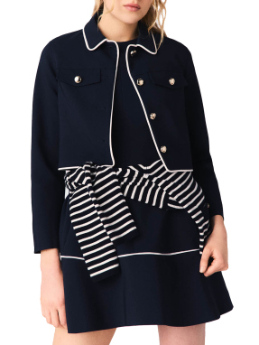 ΓΥΝΑΙΚΕΙΟ CROP ΣΑΚΑΚΙ | Μπλε Σκούρο FR 38