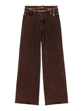 ΓΥΝΑΙΚΕΙΟ DENIM ΠΑΝΤΕΛΟΝΙ | Καφέ G005 FR 36