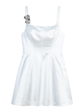 ΜΙΝΙ ΣΑΤΕΝ ΦΟΡΕΜΑ | Λευκό FR 38