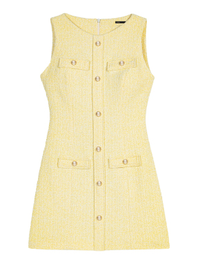 ΜΙΝΙ TWEED ΦΟΡΕΜΑ | Κίτρινο FR 38