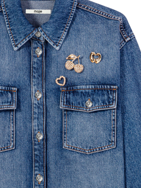 ΓΥΝΑΙΚΕΙΟ DENIM ΠΟΥΚΑΜΙΣΟ | Μπλε 0201 M