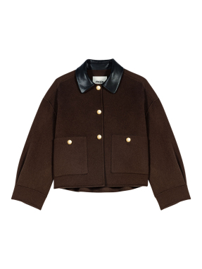 ΓΥΝΑΙΚΕΙΟ JACKET | Καφέ Σκούρο  FR 38