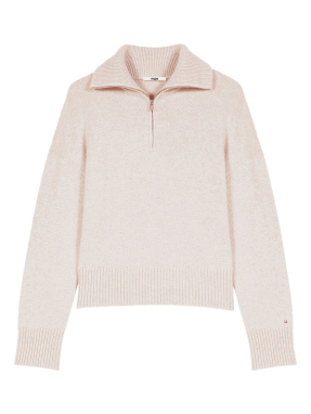 ΓΥΝΑΙΚΕΙΟ ΠΟΥΛΟΒΕΡ HALF-ZIP | Μπεζ 0130 S