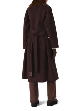 ΓΥΝΑΙΚΕΙΟ ΠΑΛΤΟ DOUBLE-FACE | Καφέ Σκούρο FR 40