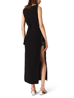 ΜΑΞΙ ΦΟΡΕΜΑ ΜΕ CUT-OUTS | Μαύρο FR 38