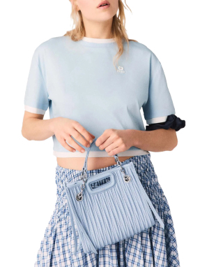 ΓΥΝΑΙΚΕΙΟ CROP T-SHIRT | Γαλάζιο S